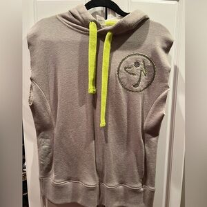 Zumba Fitness hooded sleeveless sweatshirt men’s gray extra small